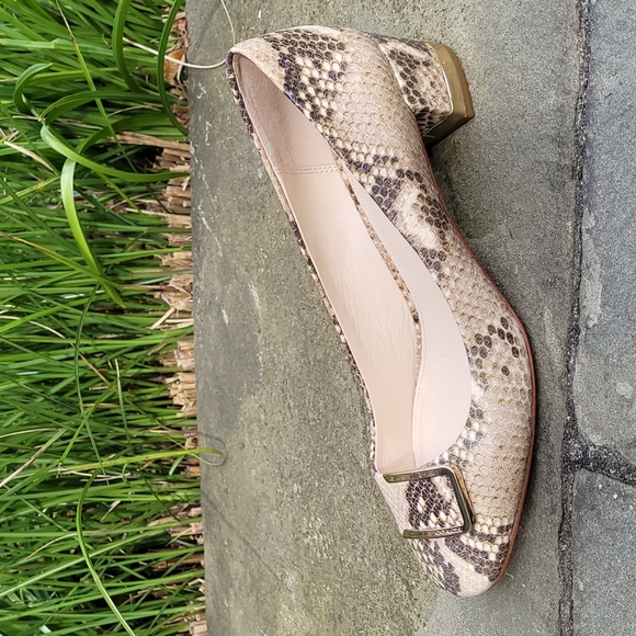 Coach Isla snake print leather pump heels - Picture 12 of 16